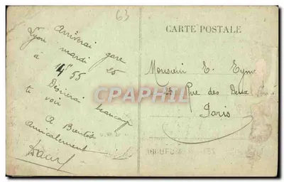 Clermont-Ferrand — Le Théâtre et la Statue de Vercingétorix — L'Auvergne, n° 445 — Verso
