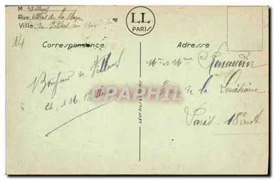 Villers-sur-Mer — Effet de mer — LL. n°38 — Verso