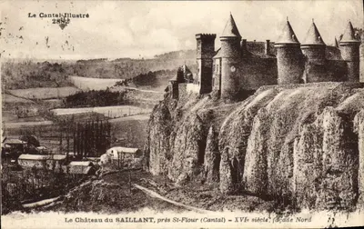 O Castelo do SAILLANT, perto de St-Flour (Cantal) — Século XVI, fachada norte — Le Cantal Illustré 2882