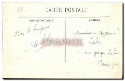 PierreFonds — Le Château, côté ouest — Édition Varin n°243 — Verso