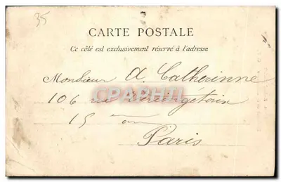 Saint-Malo — Intérieur de la Cathédrale — G. F. (éditeur) — Verso