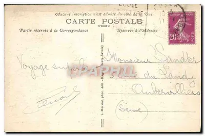 Séracs no Glaciar de Bionnassay — série 168 — L. Moyrand, fot. édit. - Haute-Savoie — Verso