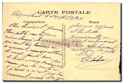 Camp de Coëtquidan — Groupe cycliste — Édition Gabriel, Photo de St-Malo (Morbihan) — Rewers