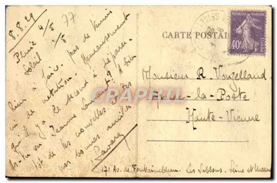 Moret-sur-Loing — Brama Burgundii — Wyd. J. Picot, Rep. Zabroniona — Rewers