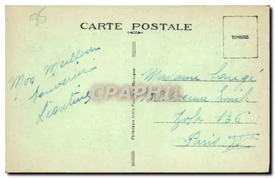 Croix-de-Vie — A Costa — 457 — Fototipo Jehly-Poujou — Verso