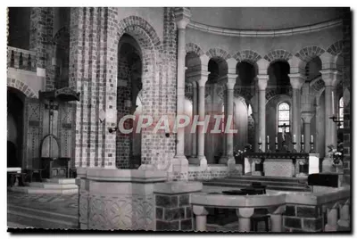 Interior da abadia de Engalcate — Dourgne (Tarn) — Carta postal