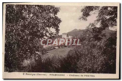 A Auvergne (Cantal) - POLMINHAC - Castelo de PESTEL