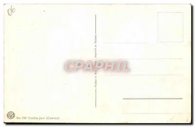 Cannes — Contra-luz — STF No. 729 — Verso