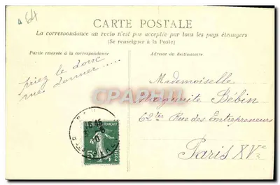Pau — Pic du Midi d'Ossau — Ketens van de Pyreneeën — A. Goulen — Achterkant