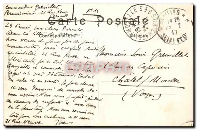 Parque de Versalhes — A Ninfas da Concha — editor desconhecido, n° 44 — Verso