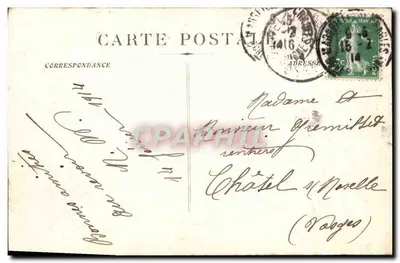 Fuente Cantini - Motivo central Le Torrent — Edición de las Nuevas Galerías — Reverso