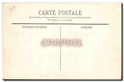 Compiègne — Zamek — Pokój spania Napoleona I — LL. — Rewers