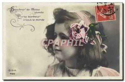 Dziewczynka blond — Pamiątka blondynki, szczęśliwy symbol dla wszystkich — G.B.A. n°420