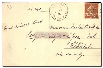 Vichy - Widok kasyna - Façada — wydawca Fassier, Quatre Chemins, nr 158 — Rewers