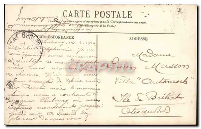 Cherbourg — O Arsenal — O Posto dos Torpedeiros — LL. — N° 129 — Verso