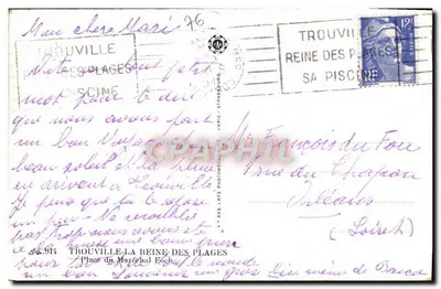 TROUVILLE-LA-REINE-DES-PLAGES — Place du Général Foch — — Achterkant