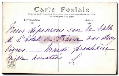 Wieczór jesieni — Salon 1908 — autor A. Rigolot — Rewers