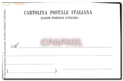 Cortile di Palazzo Vecchio — Firenze — Cartolina Postale Italiana — Verso
