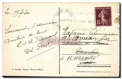 Geneva and the Mont Blanc — J. J. 1. — Publisher J. J. 1. — Back
