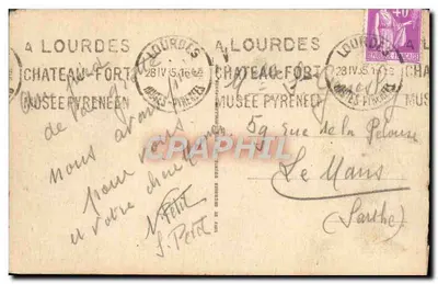 Lourdes — Bazylika i Pireneje — 212 — Rewers