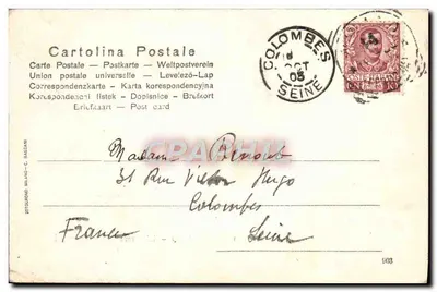 Mediolan — Arena delle Greceri — wydawca P. Bazzani, nr 1445 — Rewers