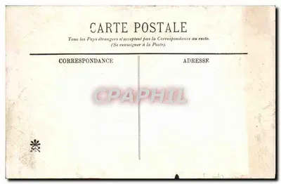 Stara pocztówka Orleans Fête Jeanne d'Arc w 1907 roku Kolumna wraca do hotelu miejskiego Ostatni salut dla sztandaru — Rewers
