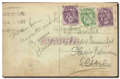 LILLE - A Rue Faidherbe - E.C. n°412 — Verso