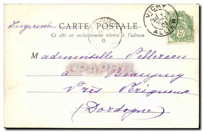 Orangerie — Vichy — B.F., Paryż — Rewers