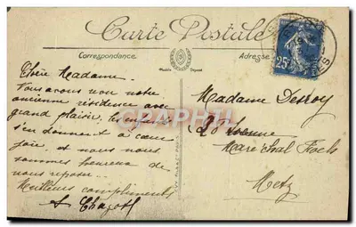 Saint-Dié — Widok z góry z Vanne de Pierre — LL, nr 57 — Rewers
