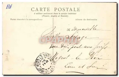 Étampes — Wieża Guinette — Wydawca P. Paris, nr 28 — Rewers