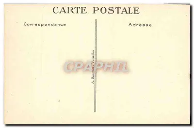 Versailles — Tafel van de Ondertekening — Uitgever A. Bouchet — Achterkant