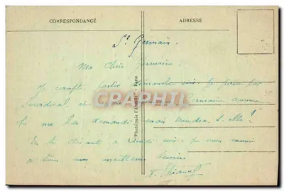 Saint-Germain-en-Laye - O Rond-Point das Rosas - "O Amor e a Loucura", de Darbefeulle — Verso