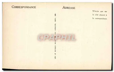 Paris — Chambre des Députés — Parlament — ND — Éditeur Lévy et Neurdein, n° 3705 — Verso