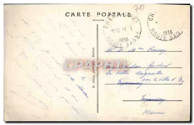Champagny (Haute-Saône) — Voorzieningsreservoir — H. Adain, Belfort — Achterkant