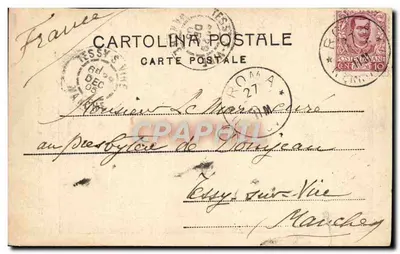 Roma - Monumento della Concezione - éditeur Cartolina Postale — Achterkant