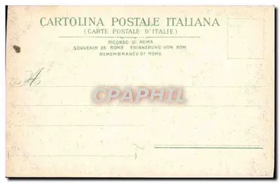 Rzym — Piazza Colonna — Kolumna Antonina — Cartolina Postale Italiana n°60 — Rewers