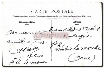 Angers — Ogród Mail — wydawca nieczytelny, numer serii nieczytelny — Rewers