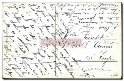 Rhin w Ehrenbreitsteinie — widok panoramiczny z umoczeniami — wydawca nieznany — Rewers
