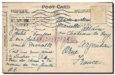 Whitehall — Londyn — seria Céleste, wydawca The Photocrom Co. Ltd — Rewers