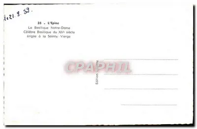 Épine — Bazylika Najświętszej Maryi Panny — Wydawnictwo Lagane — Rewers