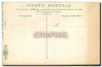 Genebra. Estátua do General Dufour — editor V.F. n° 2792 — Verso
