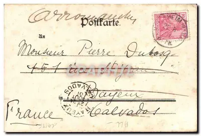 Gundelsheim — Zamek Hornegg — Lautz u. Isenbeck, Darmstadt — Rewers