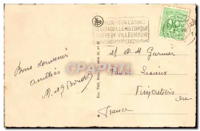 Namur — Kościół św. Łuca — Wydawca Erm. Thill, seria nr 48 — Rewers