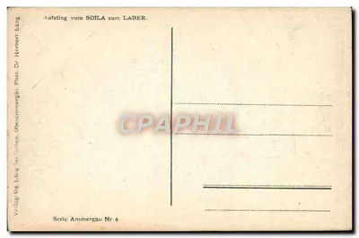 Zasnieżony widok gór — Aufstieg vom SOILA zum LABER — Dr. Herbert Lang, seria Ammergau nr 6 — Rewers
