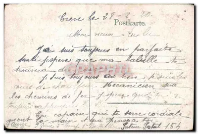 Riidesheim — widok panoramiczny jeziora i wsi — wydawca nieznany — Rewers