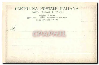Roma — Interno dei Carcere Mamertino — Karta pocztowa włoska n°39 — Rewers