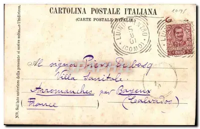 Lago Maggiore — panorama Luino — Esclus. Achille Barozzi, Luino — Rewers