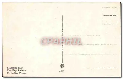 Rzym — Scala Santa — wydawca Milan, nr 4587-6 — Rewers