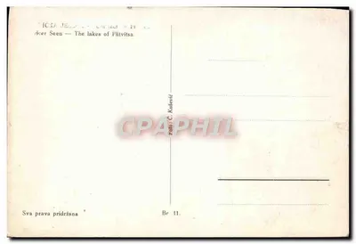 Korana perto de Sastavak — paisagem de cânion — editor Č. Kušević, n° Br 11 — Verso