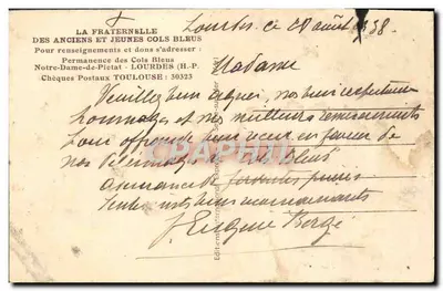 „Cols Bleus” przy benedyktynskiej jaskini — BARTRÈS — Wydawnictwo Międzynarodowe Express — Rewers